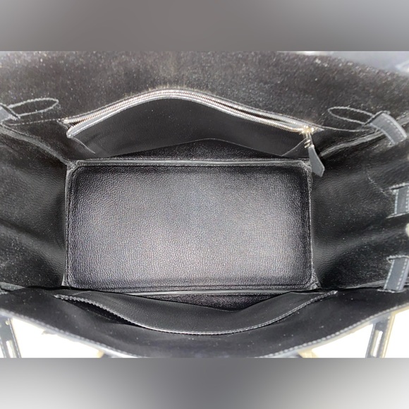 HP🎉RARE HERMÈS BIRKIN BRUSHED PALLADIUM HW EPSOM BLACK LEATHER 35 cm - Picture 16 of 16